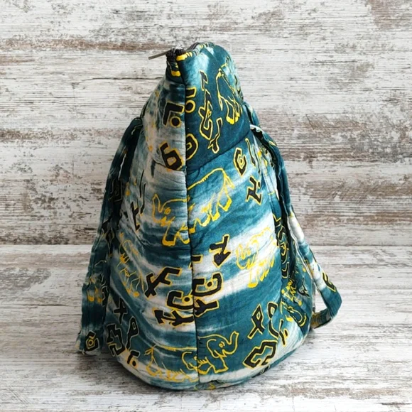 🟩Handmade Artisan African Quilted Elephant Tote - Picture 9 of 12